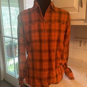 Eddie Bauer Fremont Flannel Snap Button